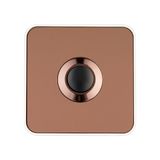 Ring button square Piccolo Piazza ws copper