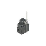 Position switch with adjustable square rod lever
