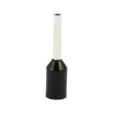 Single insulated sleeve terminal HI 0.5/8 black, Al/Cu