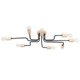 TIMBO CHANDELIER 8 BLACK 8XE27