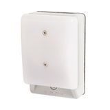 Palm switch, illuminated, momentary, white mushroom button, without enclosure