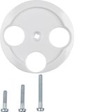 Antenna contact box cover 2(3) cutouts, Series 1930/Glass, polar white