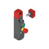 NG series safety switch with lock and integrated control devices, with actuator