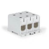 KE63.03 | Terminal block Grey, 3-pole, Al/Cu 35-150 mm²