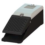 Momentary-contact foot switch, single-pedal Cable entry M20 x 1.5 2 NO+2 NC,  3SE2903-1AE20