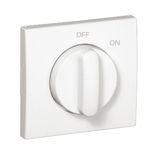 COVER PLATE F/ROTARY SWITCH (ON/OFF) WHITE