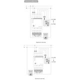 Two-state rainwater level control relay with probe sensitivity adjustment PZ-829RC-WD