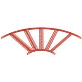 SLZB L 90 600 SG 90° bend with Z-rung B606mm