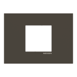 Frame 2 modules - Niessen logo - Anthracite