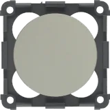 Dimmer, rotary, 12 V= with reg. with a knob, Integro Flow/Pure, noble. steel, varnish.