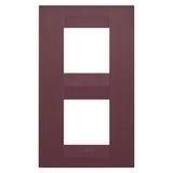 GEO INTERNATIONAL PLATE - IN PAINTED TECHNOPOLYMER - 2+2 MODULES VERTICAL - TUSCAN RED - CHORUSMART