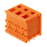 Printed circuit board terminals, 7.62 mm, Number of poles: 11, 180°, Solder pin length (l): 4.5 mm, tinned, orange, TOP connection, Clamping range, max. : 2.5 mm², Box