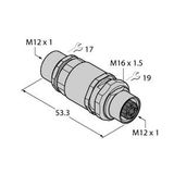 Accessories for Fieldbus Systems Ethernet Adapter and Wall Feedthrough M12 Female Connector   FKSD-FKSD-44