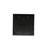 Double Keystone flat IT/telephone socket cover, (module), black matt