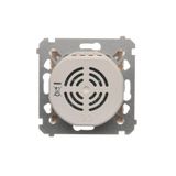 Single switch, (module), 10AX, quick connection, Silver matt, metalic