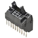 Interface unit for G2RV-SR/G3RV-ST Push-in, PLC Input, 8 channels, PNP, 30 VAC/DC, Total 2 A, Push-in P2RV5202M