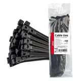 Cable ties black 4,8x300mm - 100 pcs
