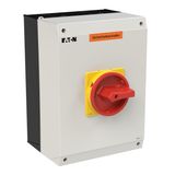 P3 Insulated enclosure, 80 A,Surface mounting, 3 pole, Form I5-SI, Red