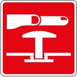 Fire sign - Al - Dimensions: 230x230 mm