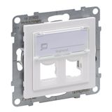 DOUBLE SYSTIMAX ADAPTOR WHITE