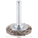 Wire Wheel Crimped 30x0.3 mm Stainless