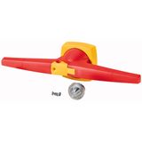 K5DR/P Toggle, 14mm, door installation, red/yellow, padlock