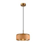 PANTILO ROPE 27, pendant light, 250cm, E27, 15W, gold