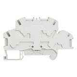 Connecting Terminal Block Screw Connection 2 Connections 4mm2 Pitch 5mm Grey