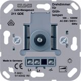 Rotary dimmer with 2-way push switch 211GDE