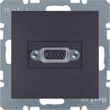 VGA soc. out., screw-in lift terminals, B.3/B.7, ant., matt