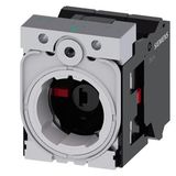 Holder for 3 modules, metal, 1 NC, 1 NC, LED module, white, 24 V AC/DC