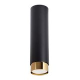 CEILING LAMP NERO 22.5 BLACK/GOLD 1XGU10