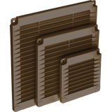 grille with plugs 200x200 brown