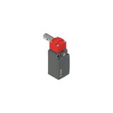 Safety switch for hinged doors