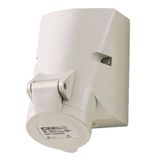 Wall socket 16A 5P 1H >50V IP44