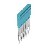 Cross-connector (terminal), Plugged, blue, 32 A, Number of poles: 5, Pitch in mm (P): 6.10, Insulated: Yes, Width: 28.2 mm