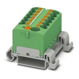 PTFIX 10/12X4-NS35A GN - Distribution block