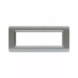 44 MOULDED FR.PLATE MATT SILVER  7M