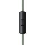 Rewireable cylindrical single pole rocker switch with earth terminal