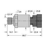 Pressure Transmitter With Current Output (2-Wire)   PT010R-1104-I2-AMPS1.5