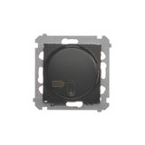 Remote controlled switch with relay, 8A, black matt