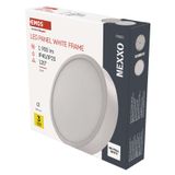 LED surface luminaire NEXXO, round, white, 21W, neutral white