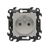 SOON ON SALE, Socket outlet with earthing and shutters, (module), Simon 24, IP20, 16A, cashmere