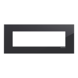 Frame - 1-gang / 7-modules - Niessen logo - Tacteo Black