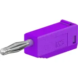 2 mm plug, solder connection, 0.5 mm², purple, 22.2617-26