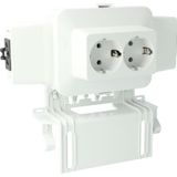 AK2-S/GZ/WIK 3p, with 2-way socket cover Wieland