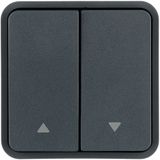 CUBYKO KNX PANEL 2 BUTTONS GRAY 1 ROLL INDICATION