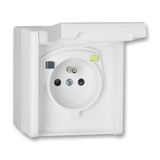 5526N-C26410 B Safety socket outlet with inb. RCD, IP44