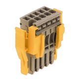 Z-series, Plug-in connector, beige, Direct mounting