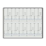 Meter box insert 2-rows, 10 meter boards / 18 Modul heights